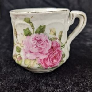 Vintage rose demi-tasse Teacup